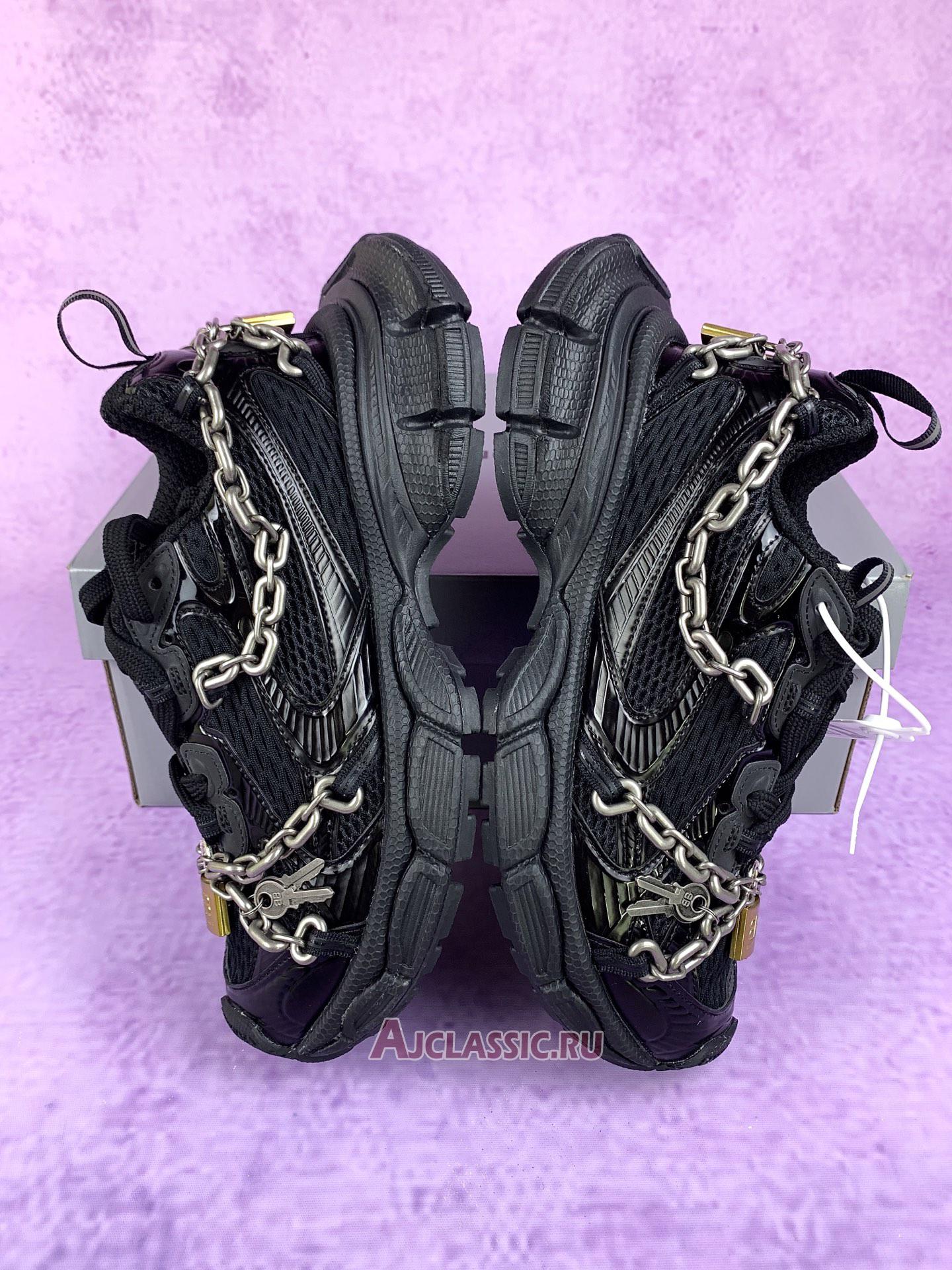 New Balenciaga 3XL Chain Sneaker "Black" 825622 W3XPL 1882 Shoes
