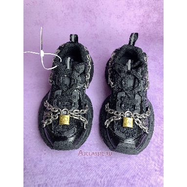 Buy Balenciaga 3XL Chain Sneaker Black Black 825622 W3XPL 1882 Quality Reps Replicas Shoes