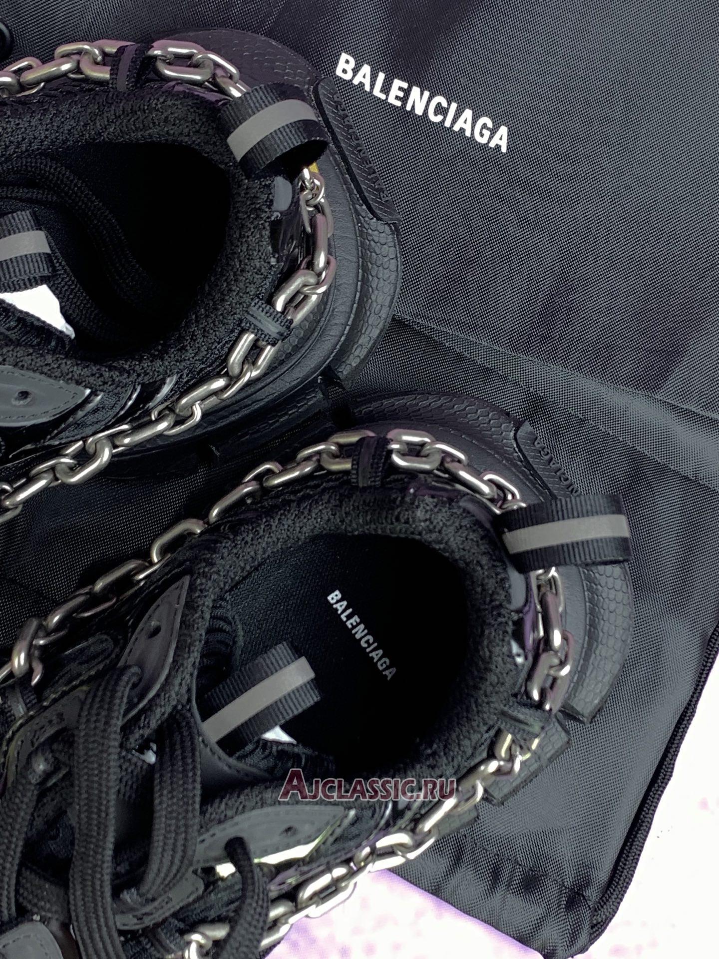 New Balenciaga 3XL Chain Sneaker "Black" 825622 W3XPL 1882 Shoes