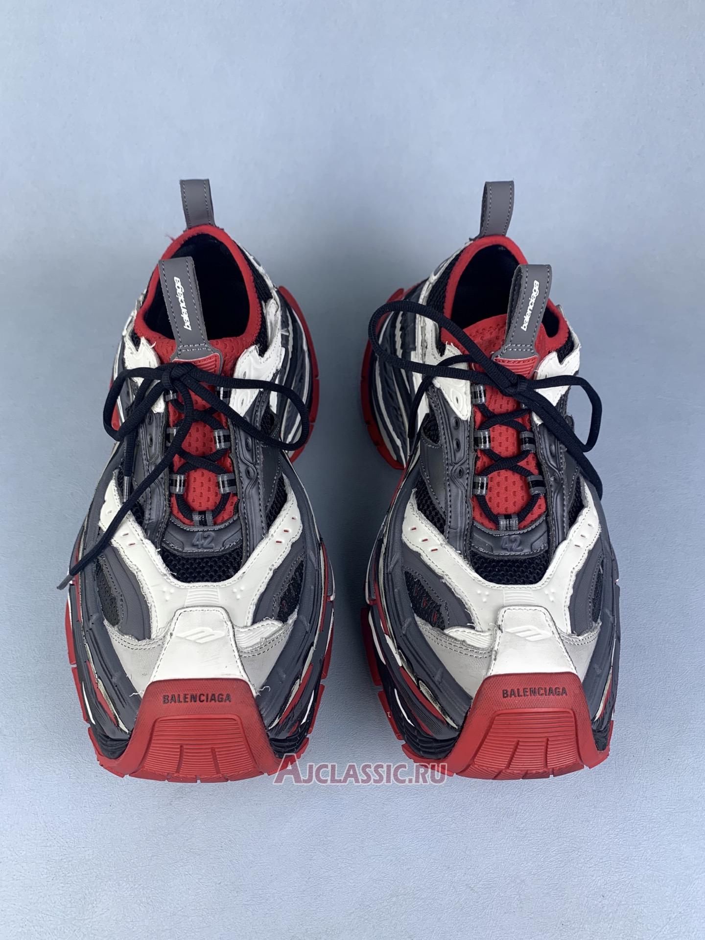 New Balenciaga Platform Reduced Sneaker "Black Grey Red" 821137 WPLTF 1160 Shoes