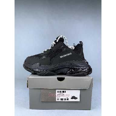 Buy Balenciaga Triple S Trainer Black Clear Sole Black 544351 W09O1 1000 Quality Reps Replicas Shoes
