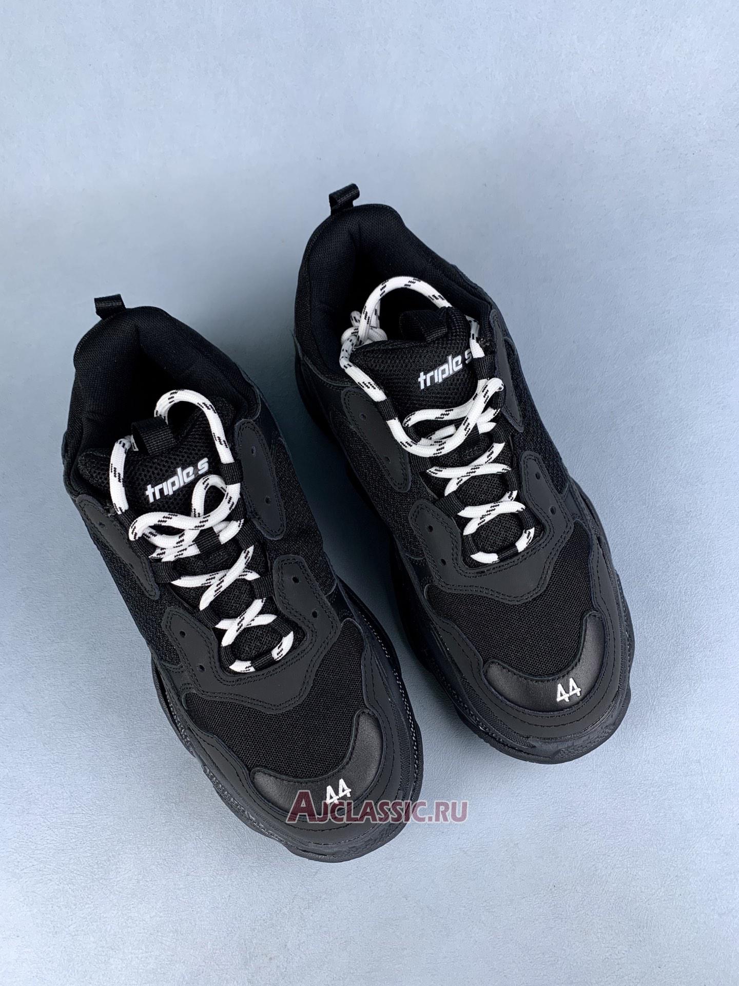 New Balenciaga Triple S Trainer "Black Clear Sole" 544351 W09O1 1000 Shoes