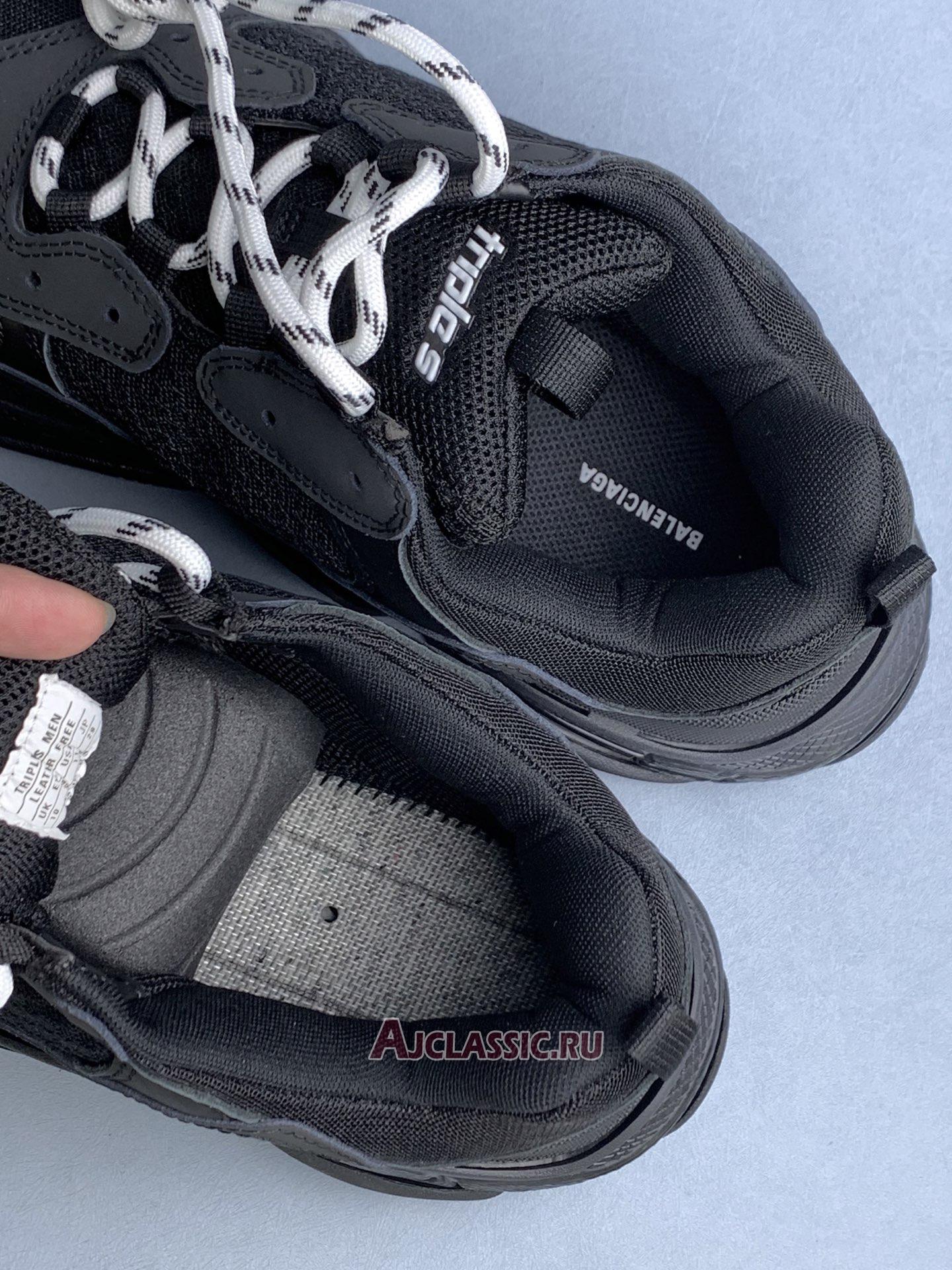 New Balenciaga Triple S Trainer "Black Clear Sole" 544351 W09O1 1000 Shoes
