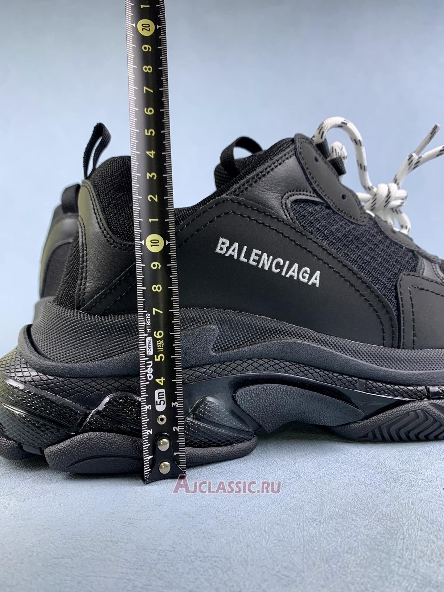 New Balenciaga Triple S Trainer "Black Clear Sole" 544351 W09O1 1000 Shoes