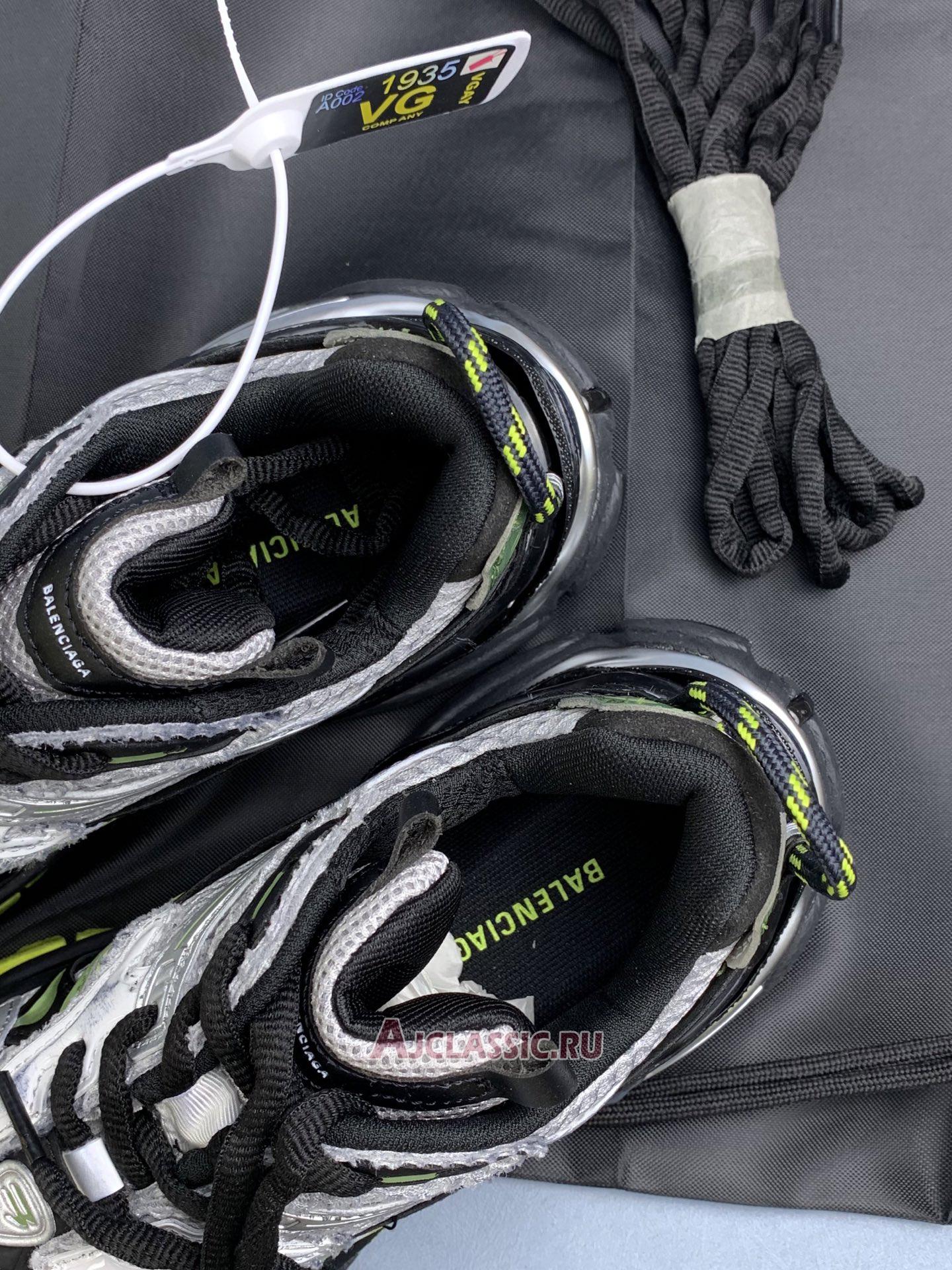 New Balenciaga Runner 2.0 Sneaker "Worn-Out Silver Neon Yellow" 779066 W3RXP 8137 Shoes