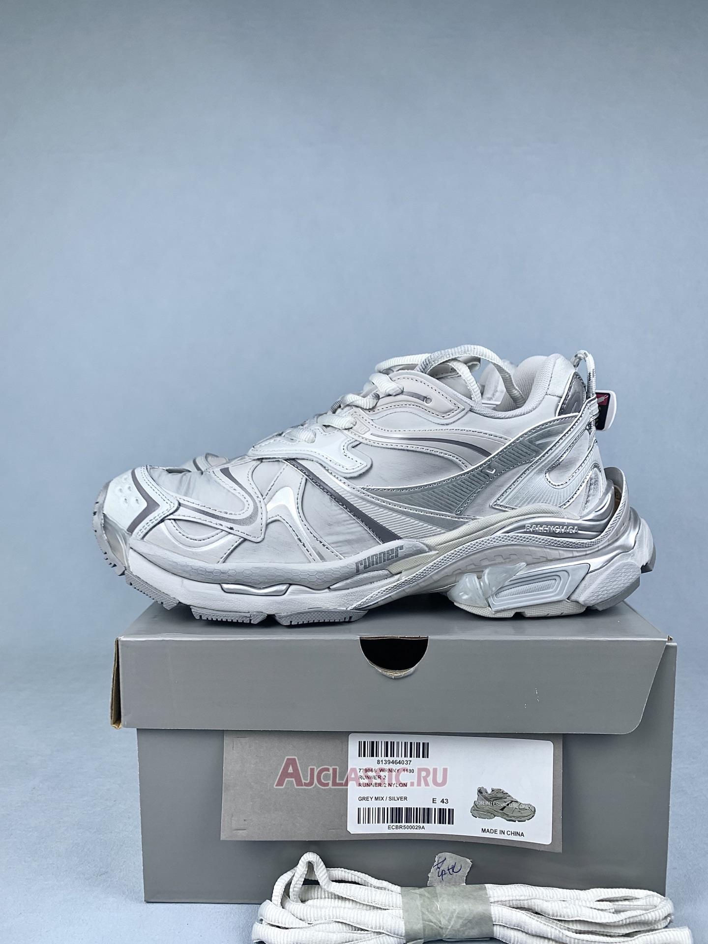 New Balenciaga Runner Sneaker "Blue Grey" 779066 W3RXP 9110-2 Shoes