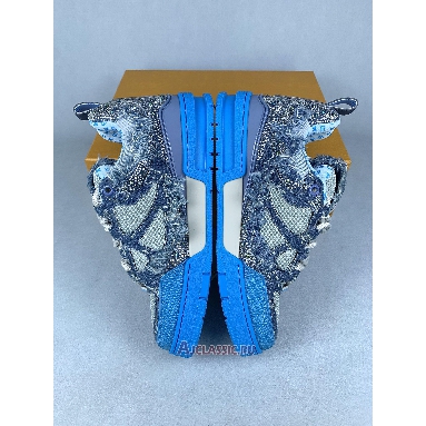 Buy Swarovski x Louis Vuitton LV Skate Sneaker Blue Monogram Blue 1ABMHC-2 Quality Reps Replicas Shoes