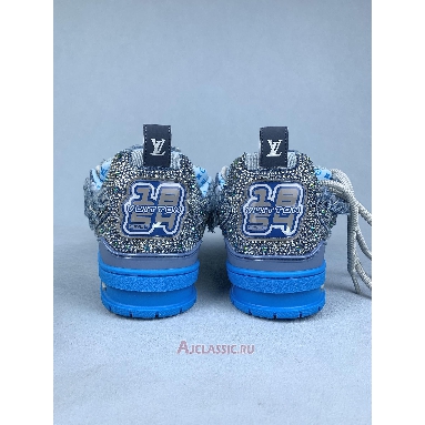 Buy Swarovski x Louis Vuitton LV Skate Sneaker Blue Monogram Blue 1ABMHC-2 Quality Reps Replicas Shoes