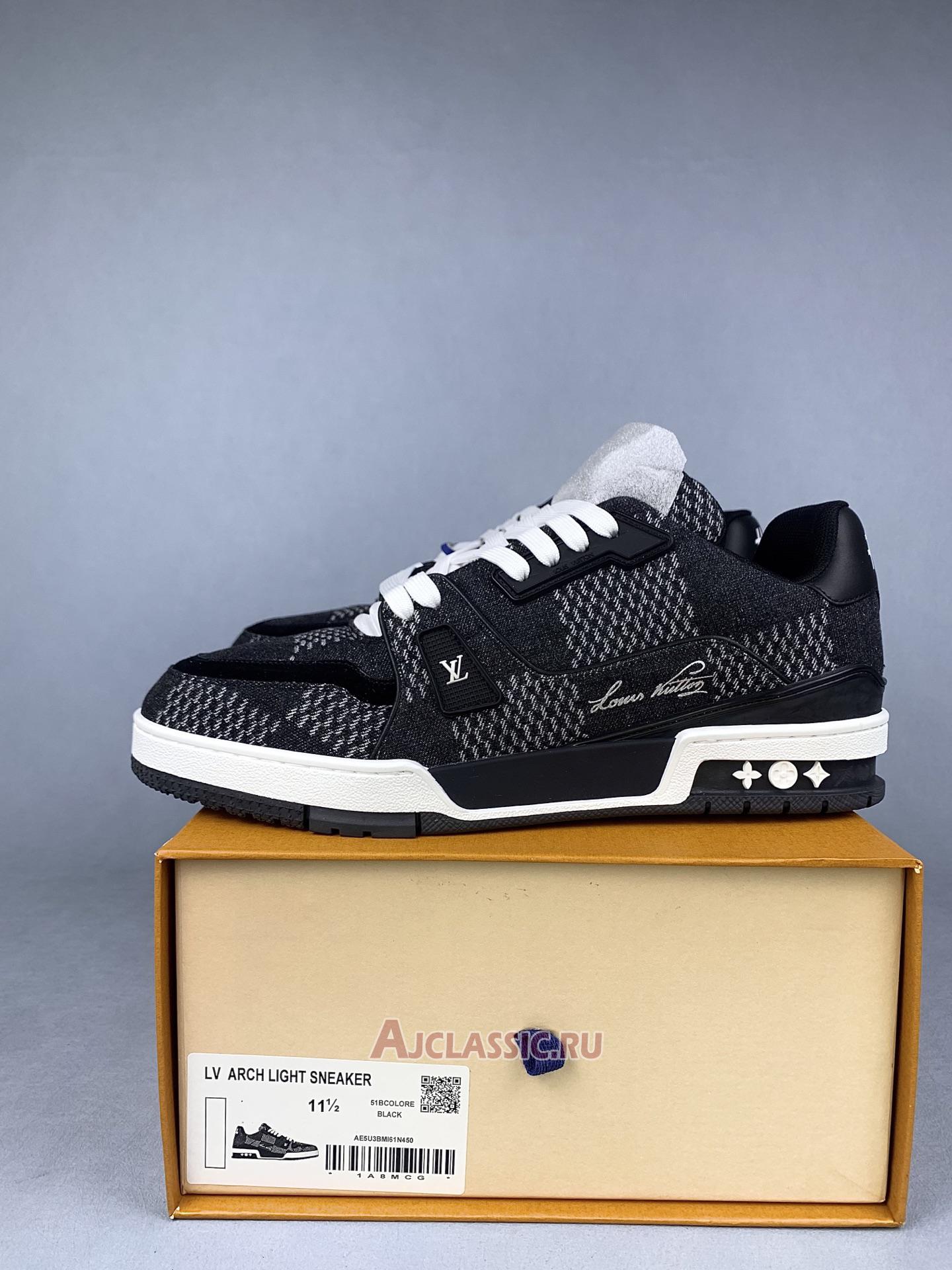 New Louis Vuitton LV Trainer "Black Damier 3D Denim" 1AD6DX Shoes