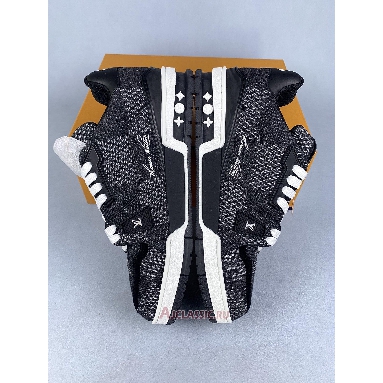 Buy Louis Vuitton LV Trainer Black Damier 3D Denim Black 1AD6DX Quality Reps Replicas Shoes