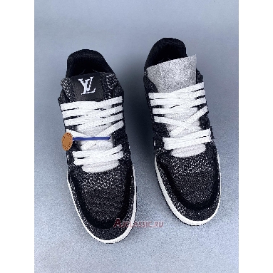 Buy Louis Vuitton LV Trainer Black Damier 3D Denim Black 1AD6DX Quality Reps Replicas Shoes