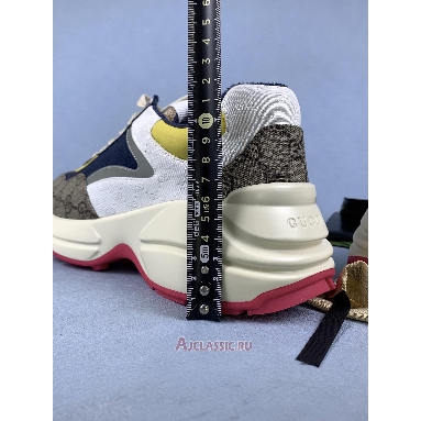Buy Gucci GG Rhyton Beige White Yellow Sneaker Beige 619891 99WF0 4370 Quality Reps Replicas Shoes