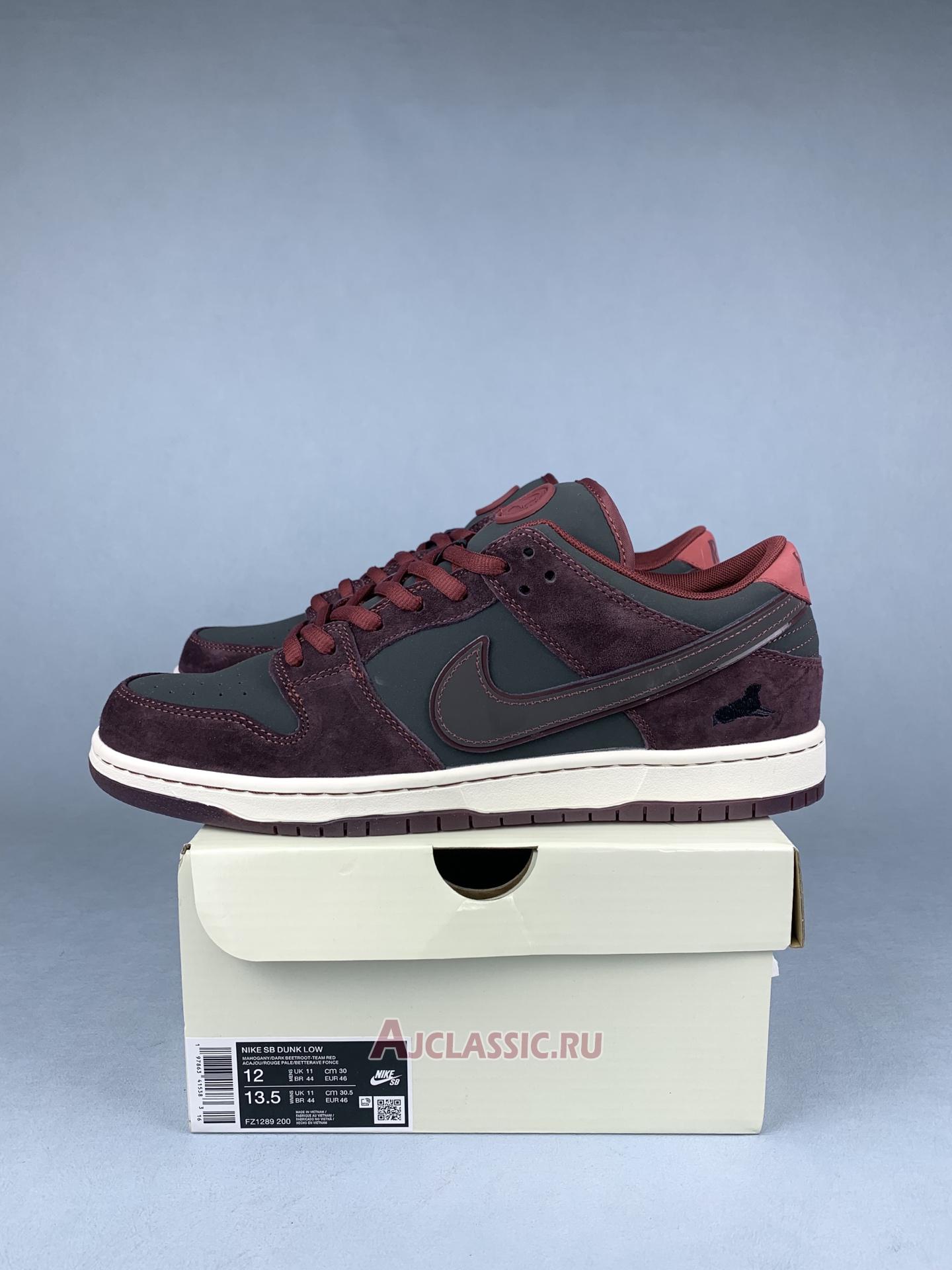 New Riot Skateshop x Nike SB Dunk Low "Mahogany Dark Beetroot" FZ1289-200-3 Shoes