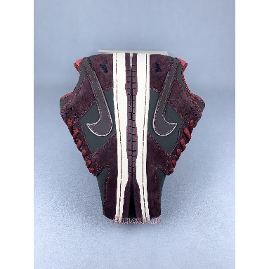Buy Riot Skateshop x Nike SB Dunk Low Mahogany Dark Beetroot Red FZ1289-200-3 Quality Reps Replicas Shoes