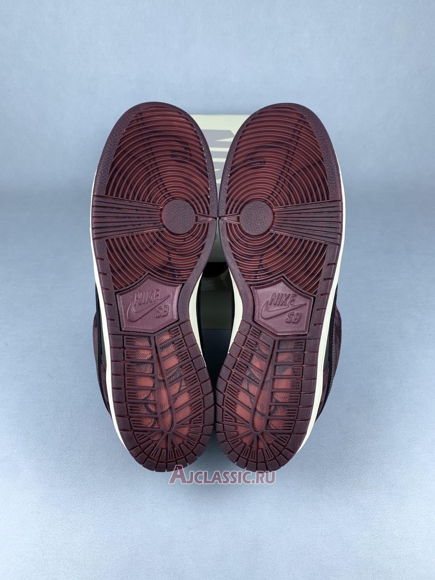 New Riot Skateshop x Nike SB Dunk Low "Mahogany Dark Beetroot" FZ1289-200-3 Shoes