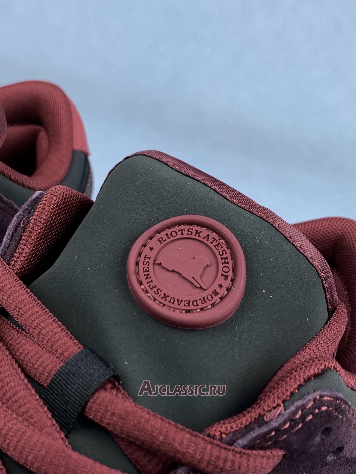 New Riot Skateshop x Nike SB Dunk Low "Mahogany Dark Beetroot" FZ1289-200-3 Shoes