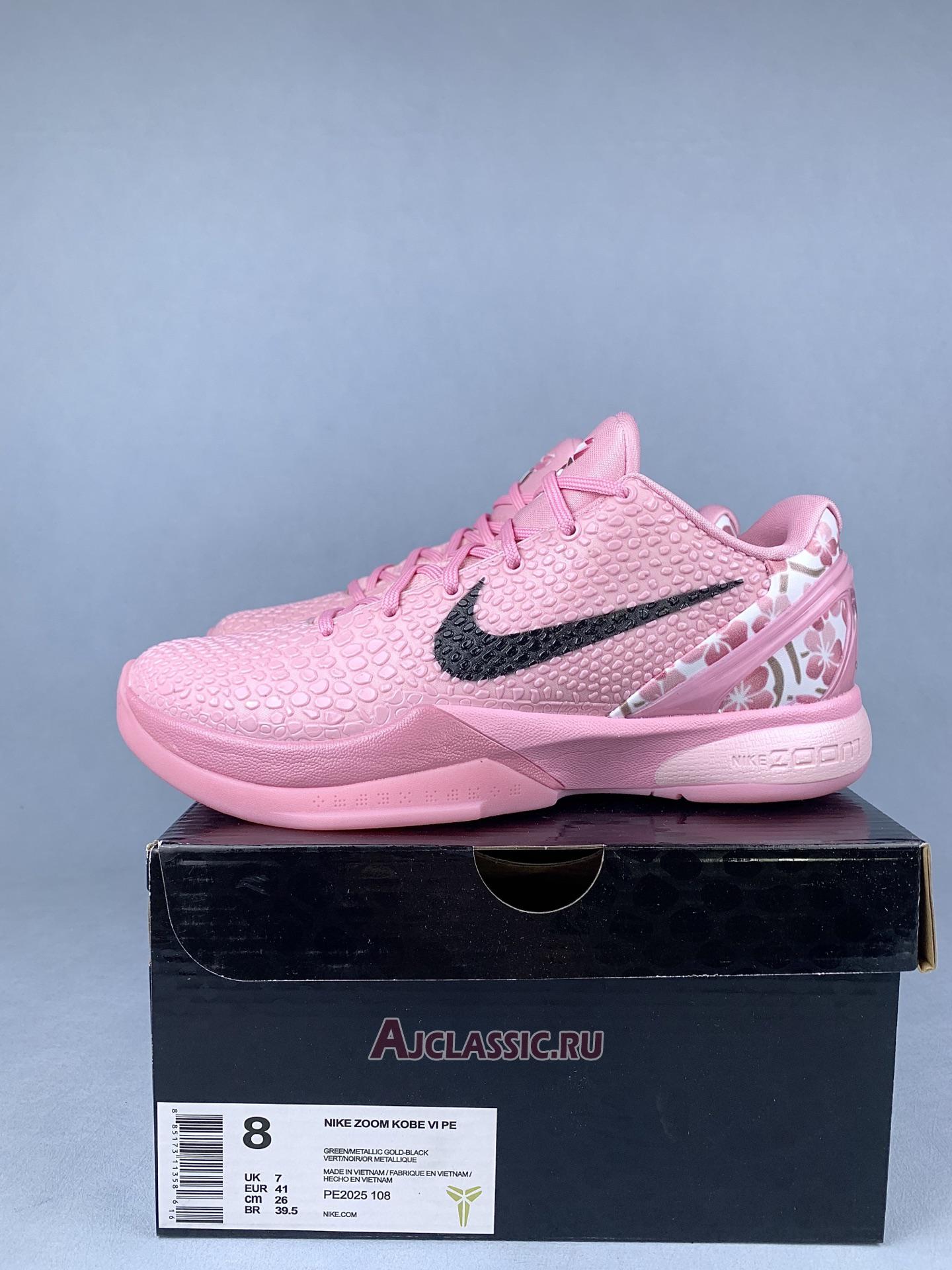 New Nike Kobe 6 Protro "Cherry Blossom Grinch" PE2025-108 Shoes