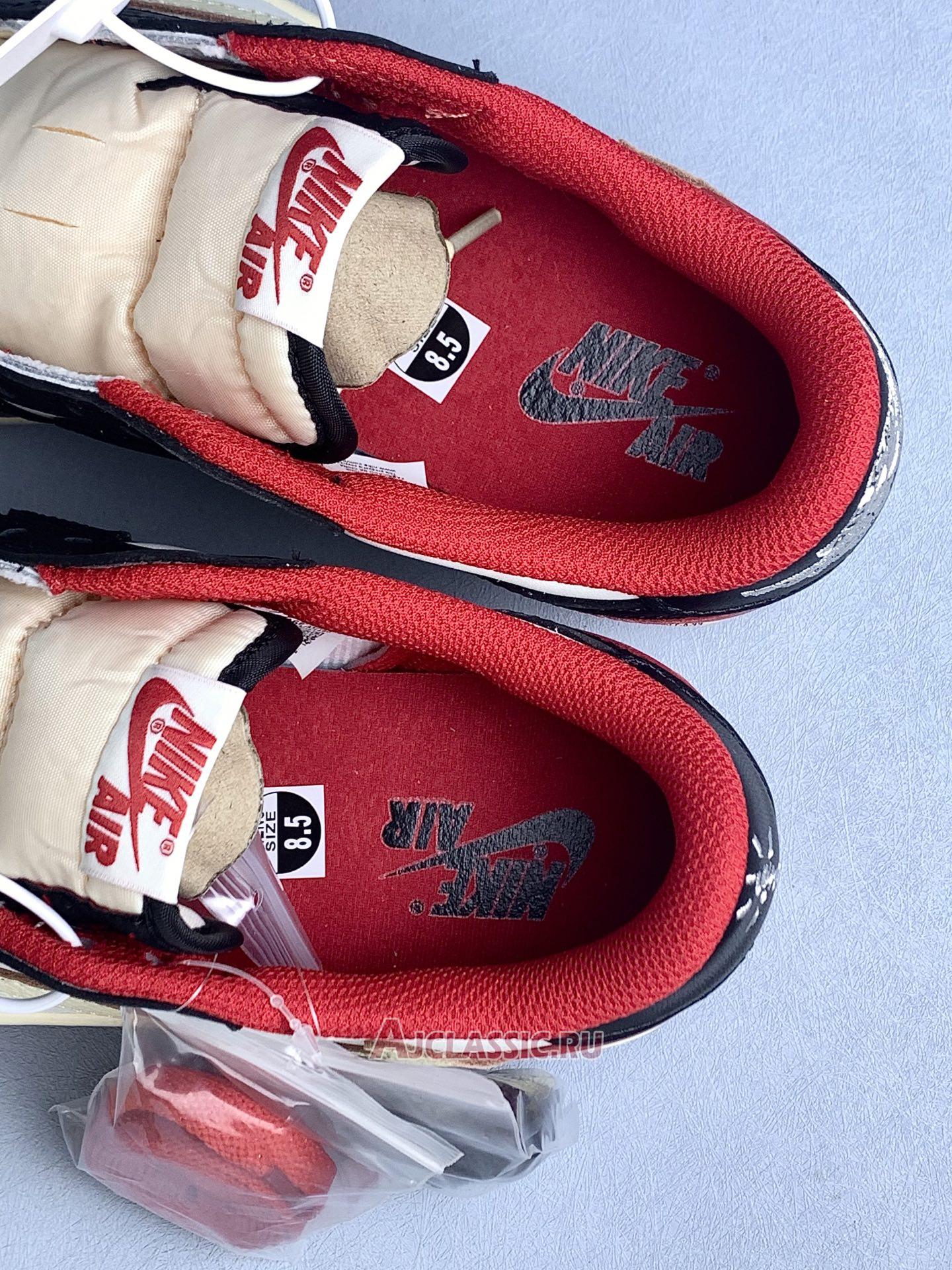 New Fragment Design x Travis Scott x Air Jordan 1 Retro Low "Red" DM7866-140-4 Shoes