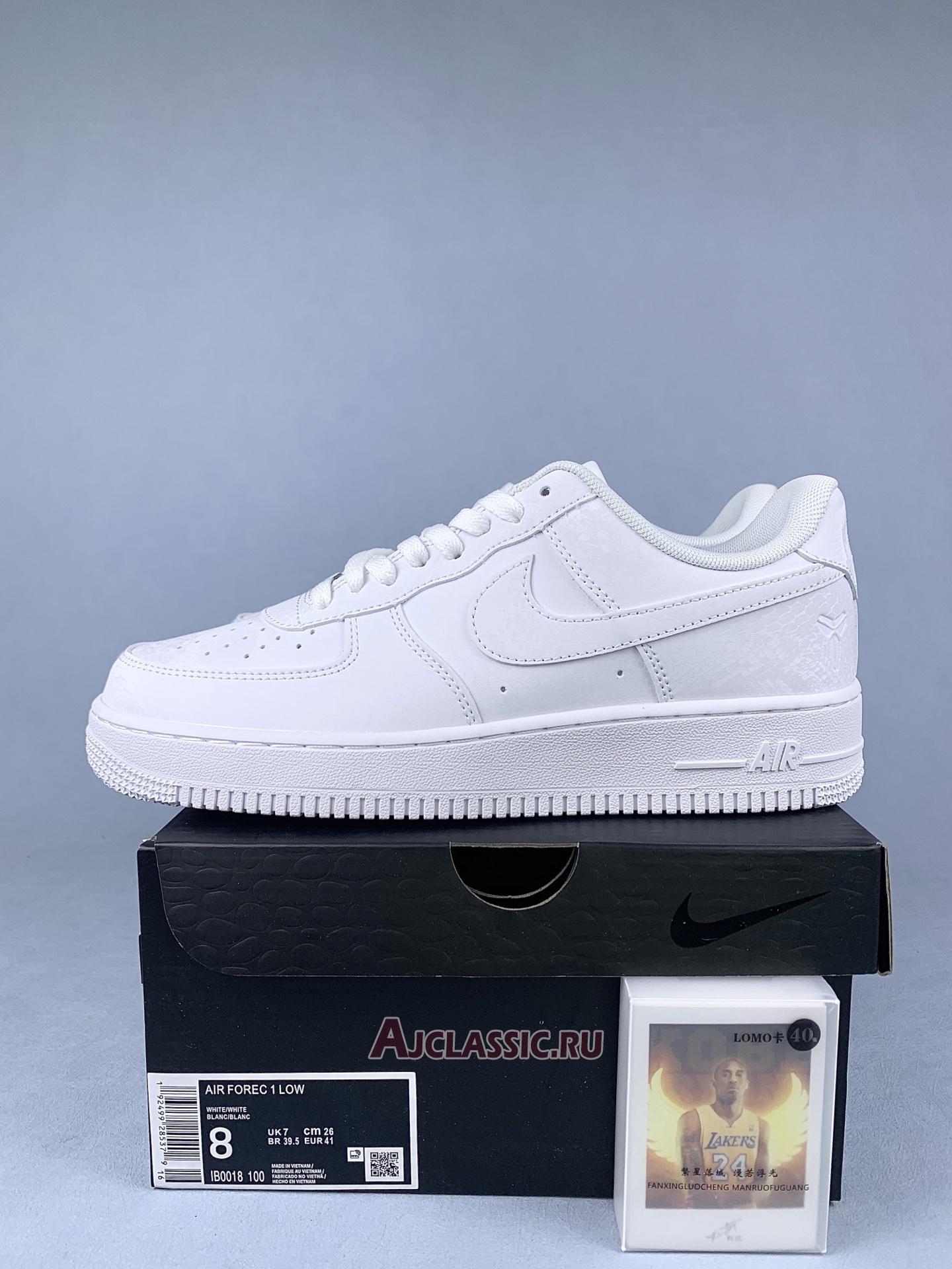New Kobe Bryant x Nike Air Force 1 Low "Forever White" IB0018-100 Shoes