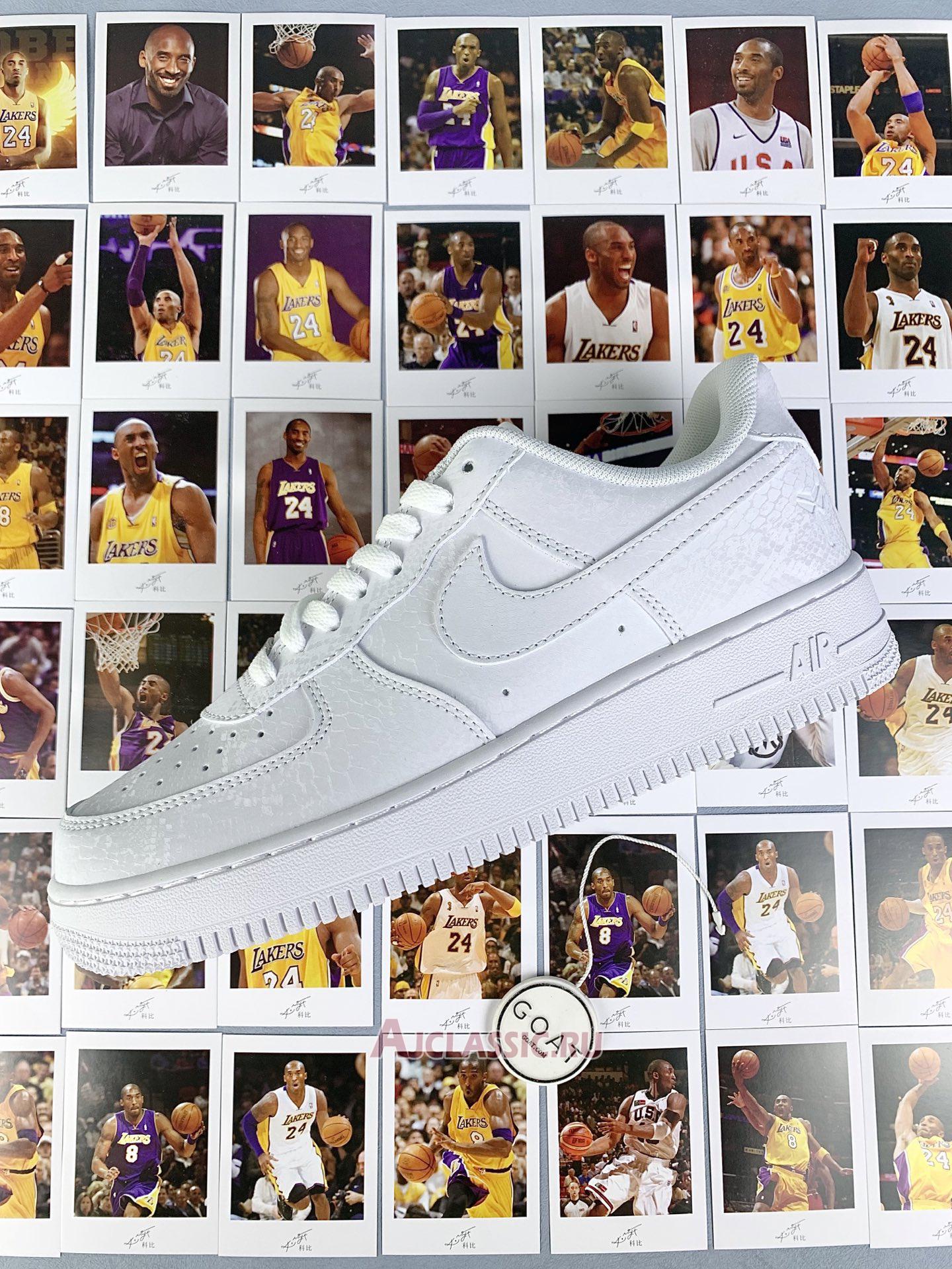 New Kobe Bryant x Nike Air Force 1 Low "Forever White" IB0018-100 Shoes