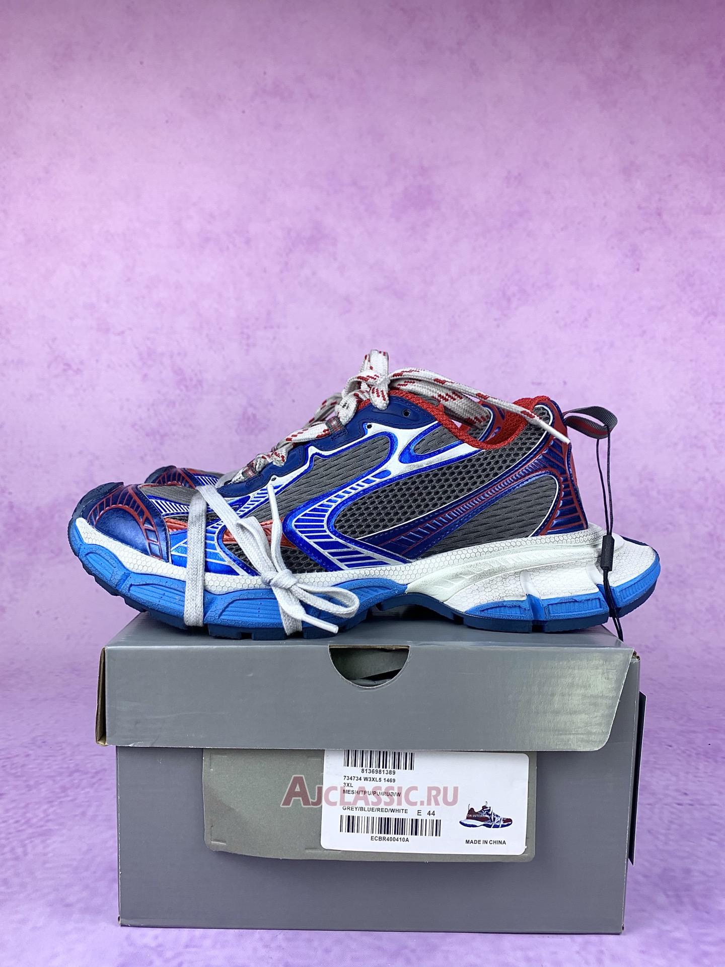New Balenciaga 3XL Sneaker "Worn-Out Blue Red" 734734 W3XL5 1469 Shoes