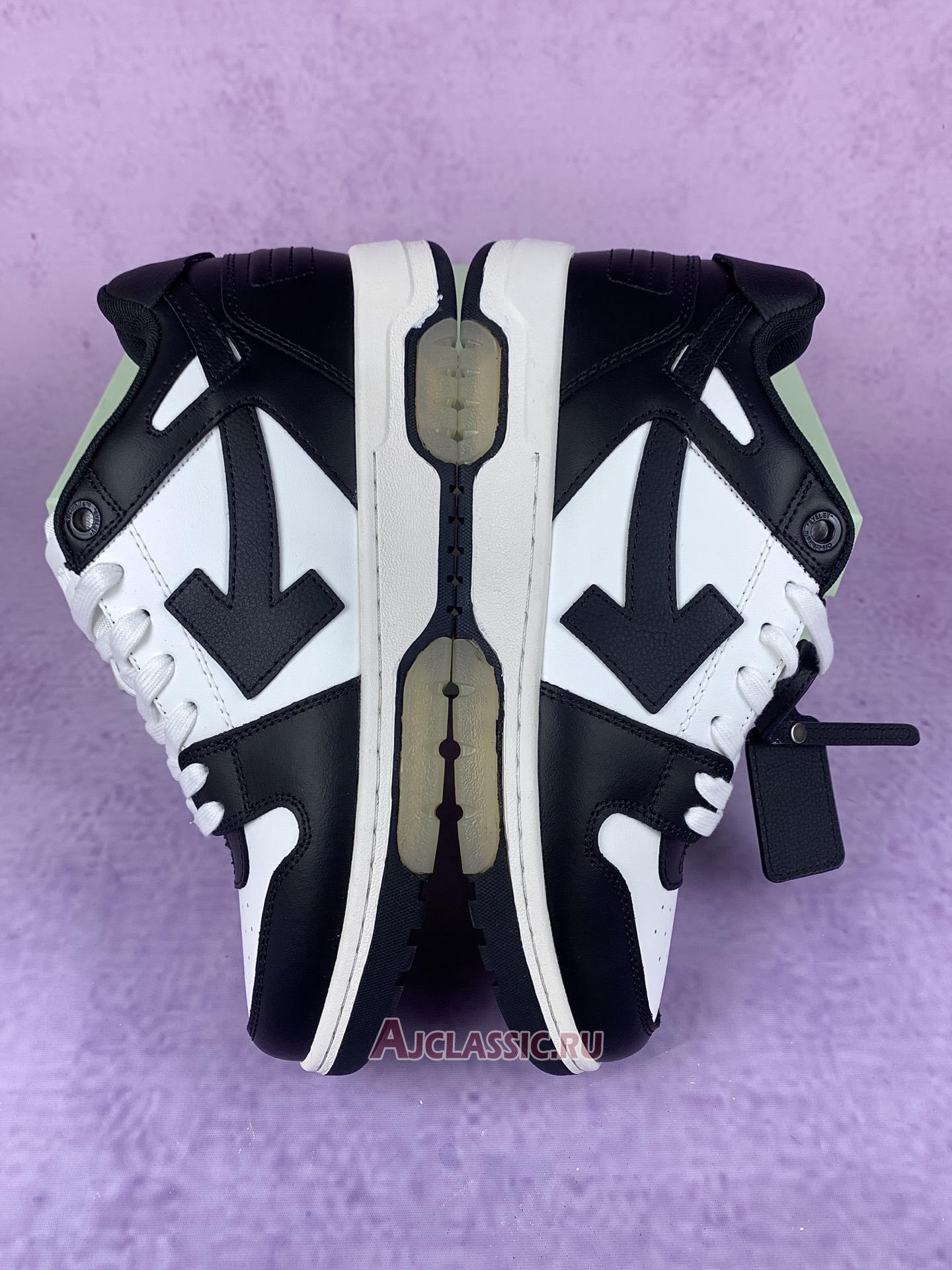 New Off-White Out of Office "Black White" OMIA189C99LEA001 1004 Shoes