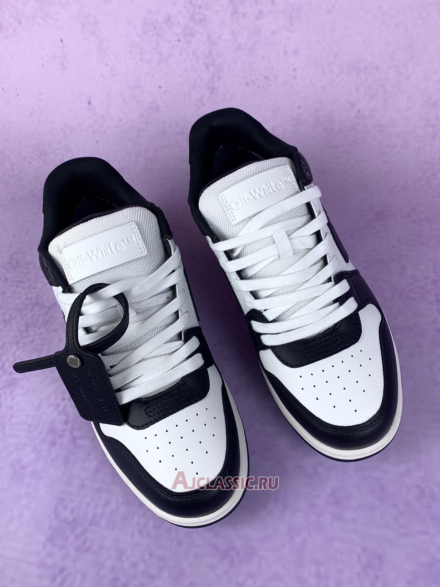 New Off-White Out of Office "Black White" OMIA189C99LEA001 1004 Shoes