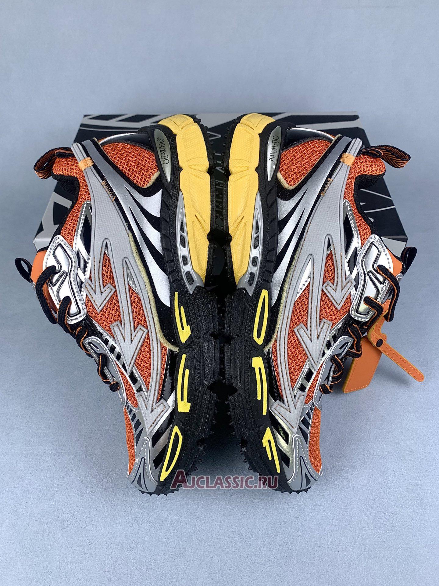 New Off-White Be Right Back "Silver Orange" OMIA295S25FAB001 7225 Shoes