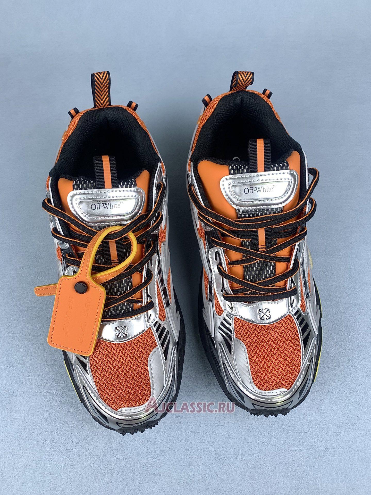 New Off-White Be Right Back "Silver Orange" OMIA295S25FAB001 7225 Shoes