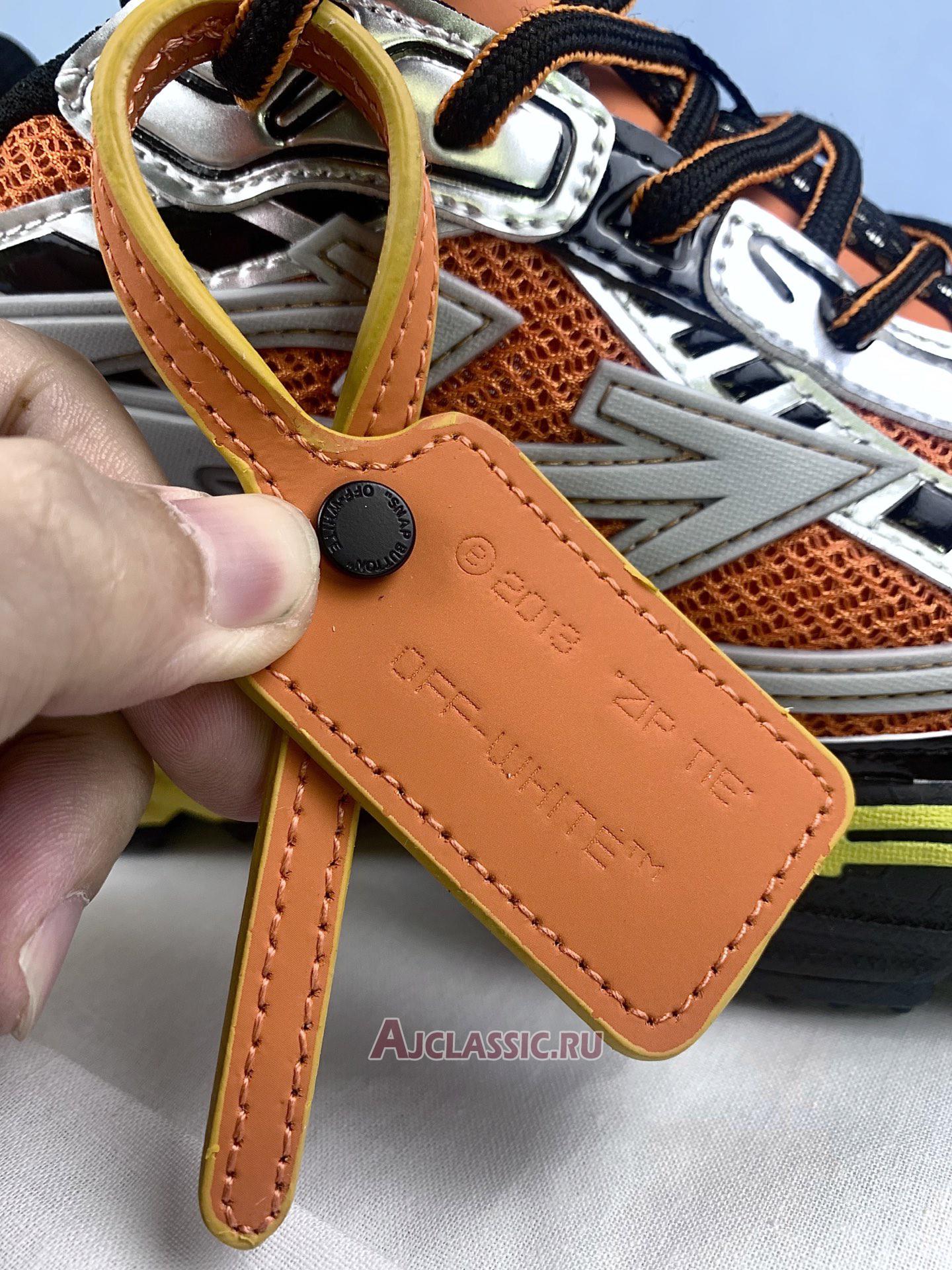 New Off-White Be Right Back "Silver Orange" OMIA295S25FAB001 7225 Shoes