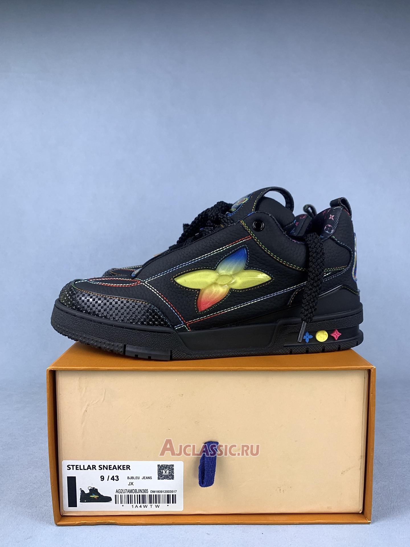 New Louis Vuitton LV Skate Sneaker "Black Colorful Gradient" 1AH599 Shoes