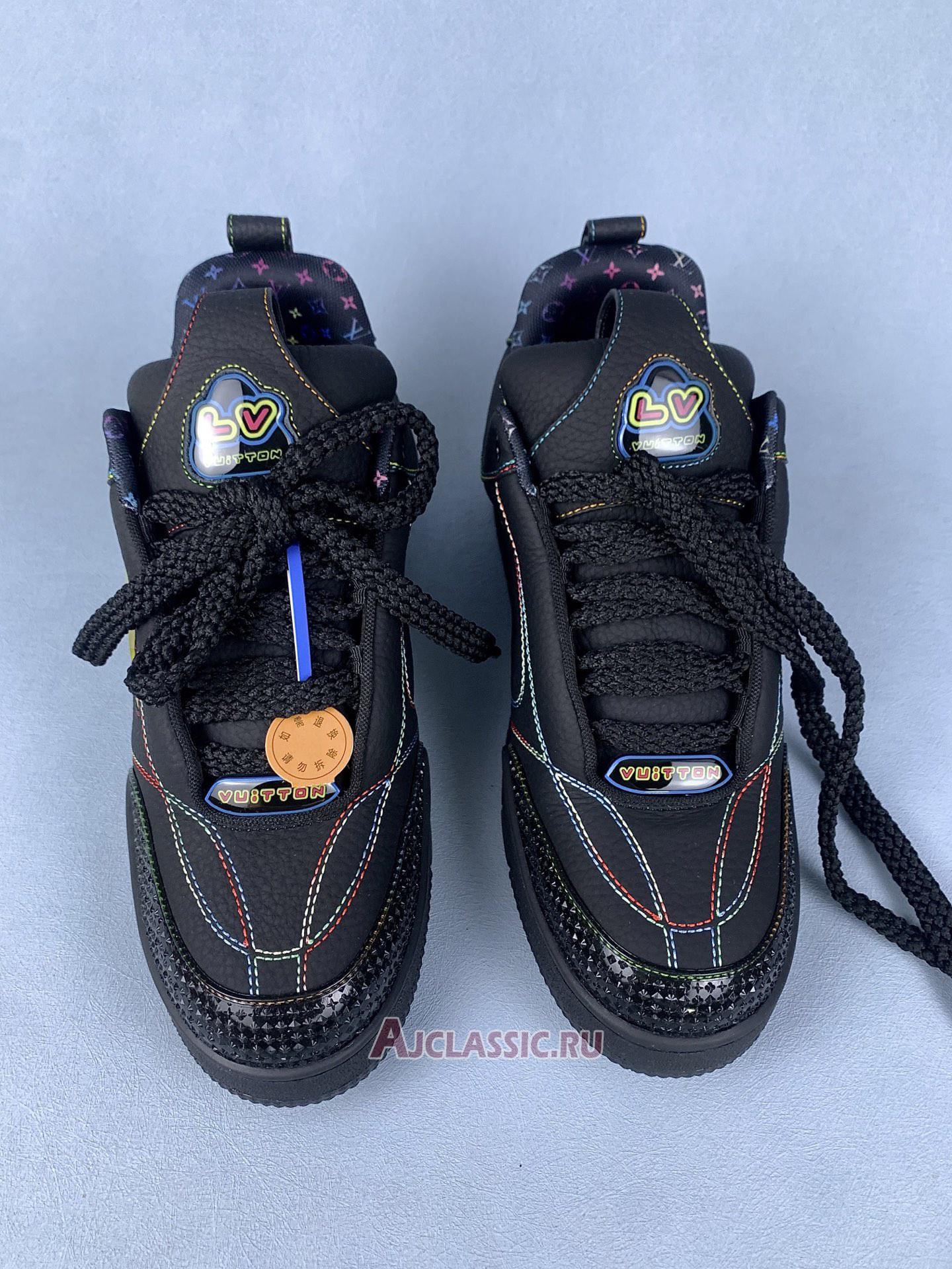 New Louis Vuitton LV Skate Sneaker "Black Colorful Gradient" 1AH599 Shoes