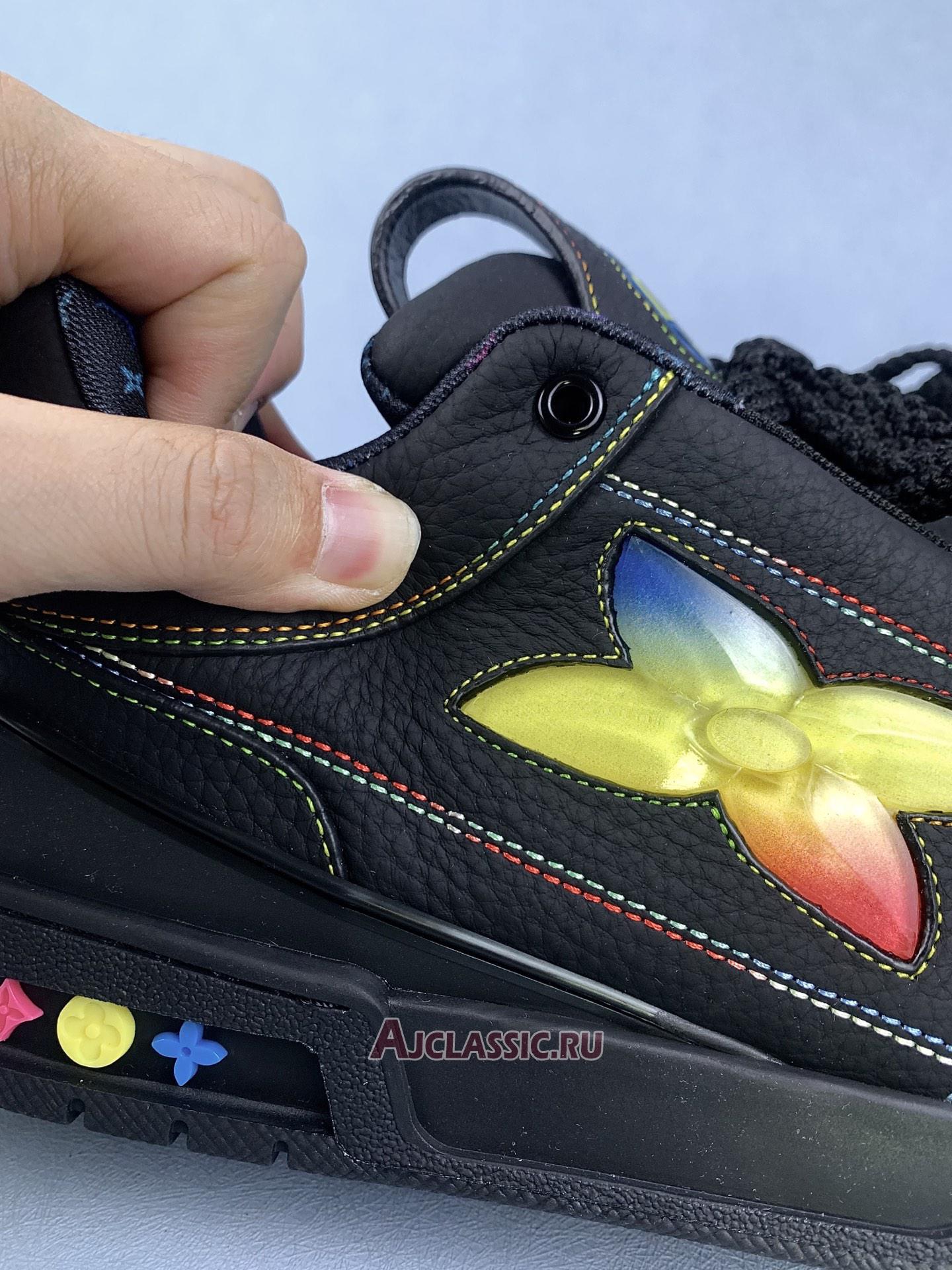 New Louis Vuitton LV Skate Sneaker "Black Colorful Gradient" 1AH599 Shoes