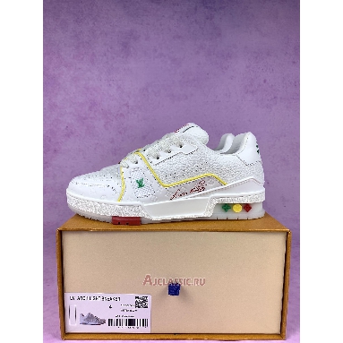 Buy Louis Vuitton LV Trainers Sneaker White Yellow White 1ADERB-2 Quality Reps Replicas Shoes