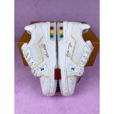 Buy Louis Vuitton LV Trainers Sneaker White Yellow White 1ADERB-2 Quality Reps Replicas Shoes