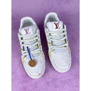 Buy Louis Vuitton LV Trainers Sneaker White Yellow White 1ADERB-2 Quality Reps Replicas Shoes