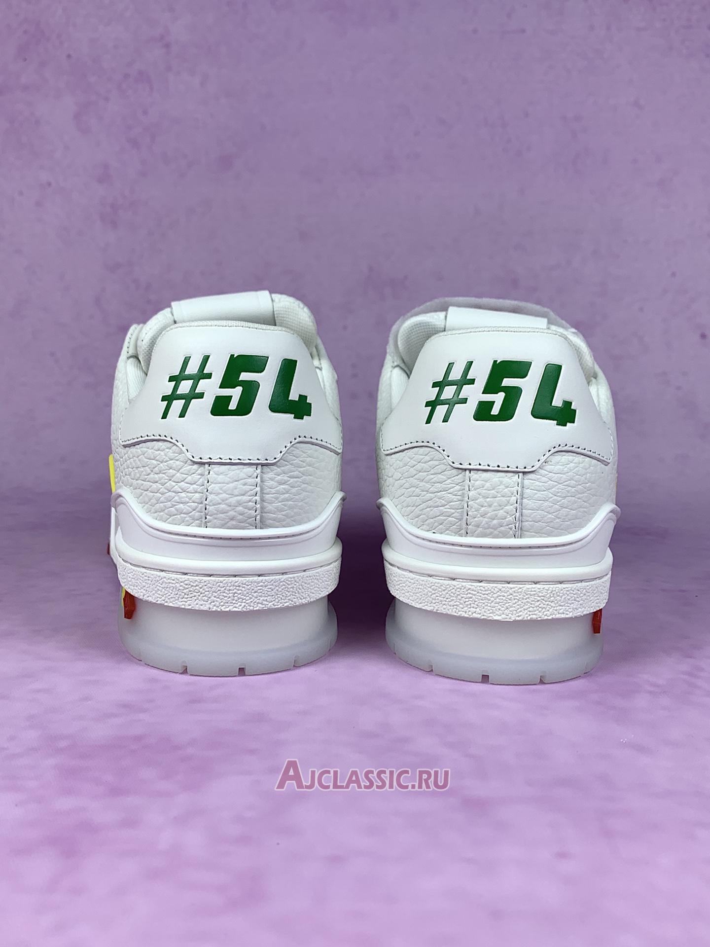 New Louis Vuitton LV Trainers Sneaker "White Yellow" 1ADERB-2 Shoes