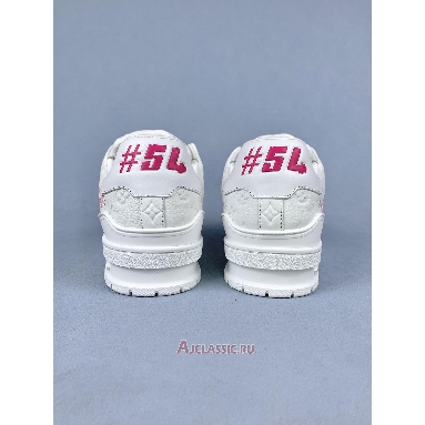 Buy Takashi Murakami x Louis Vuitton LV Trainer Sneaker White Pink Monogram Flowers White 1AGZEB-2 Quality Reps Replicas Shoes