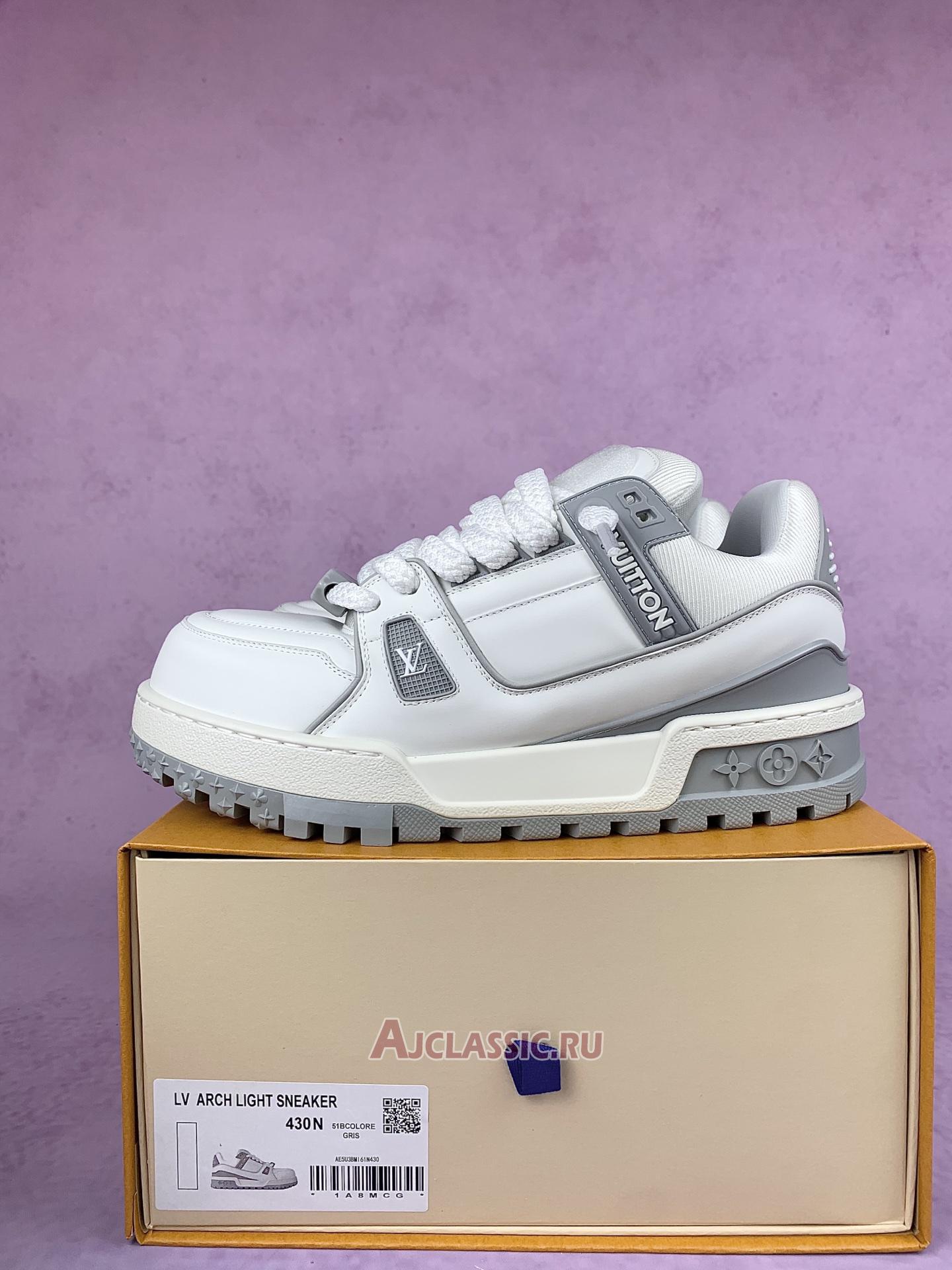 New Louis Vuitton LV Trainer Maxi Sneaker "White Grey" 1ACRJZ-2 Shoes
