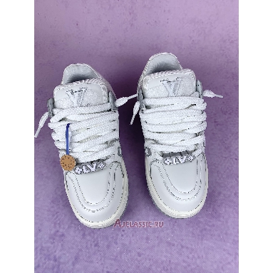 Buy Louis Vuitton LV Trainer Maxi Sneaker White Grey White 1ACRJZ-2 Quality Reps Replicas Shoes