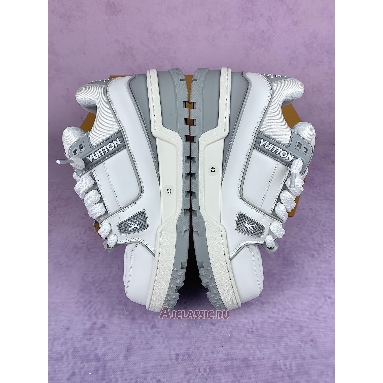Buy Louis Vuitton LV Trainer Maxi Sneaker White Grey White 1ACRJZ-2 Quality Reps Replicas Shoes