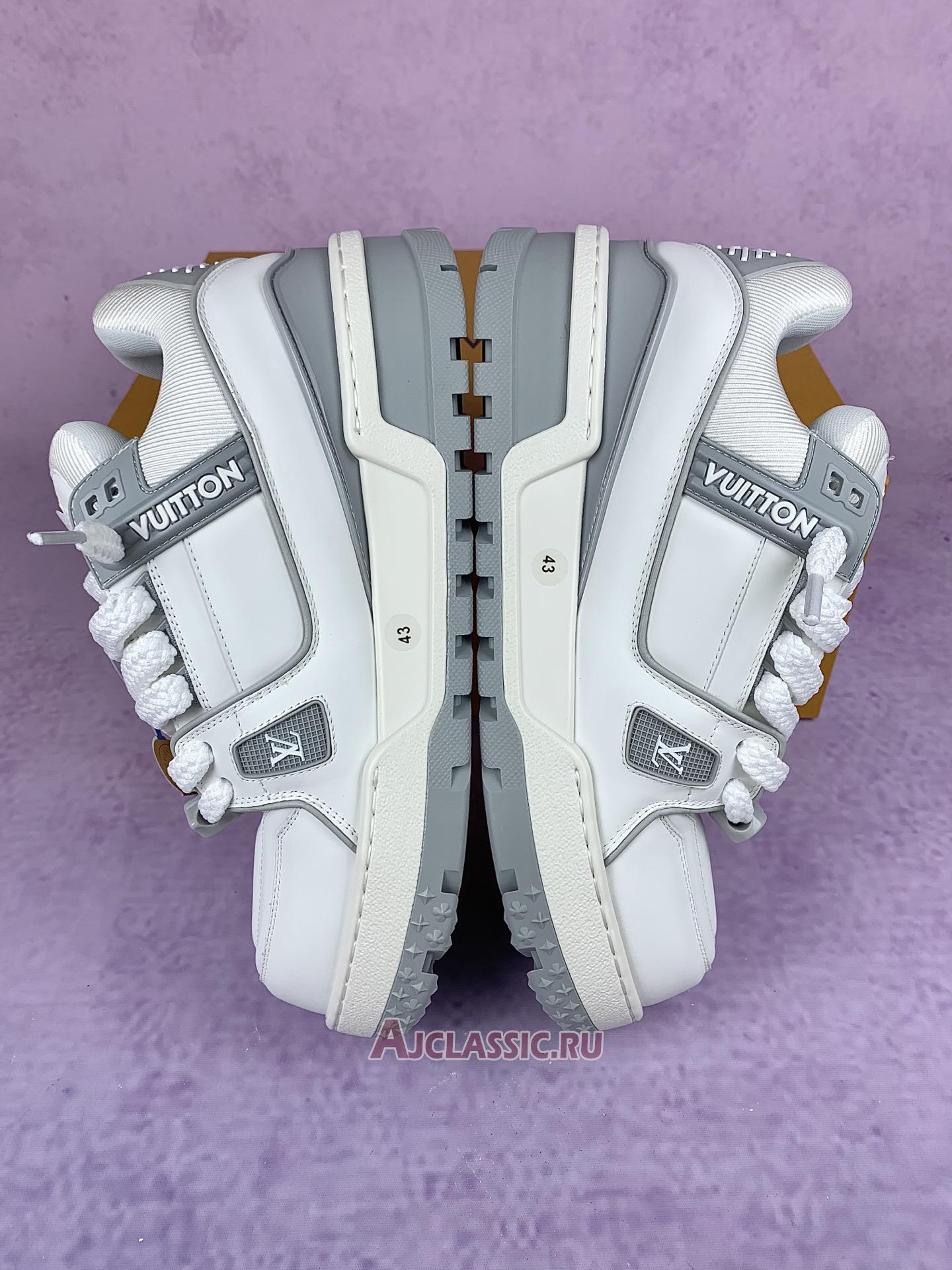 New Louis Vuitton LV Trainer Maxi Sneaker "White Grey" 1ACRJZ-2 Shoes