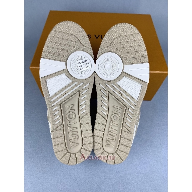 Buy Louis Vuitton LV Trainer Sneaker Beige White Beige 1AIKO6 Quality Reps Replicas Shoes
