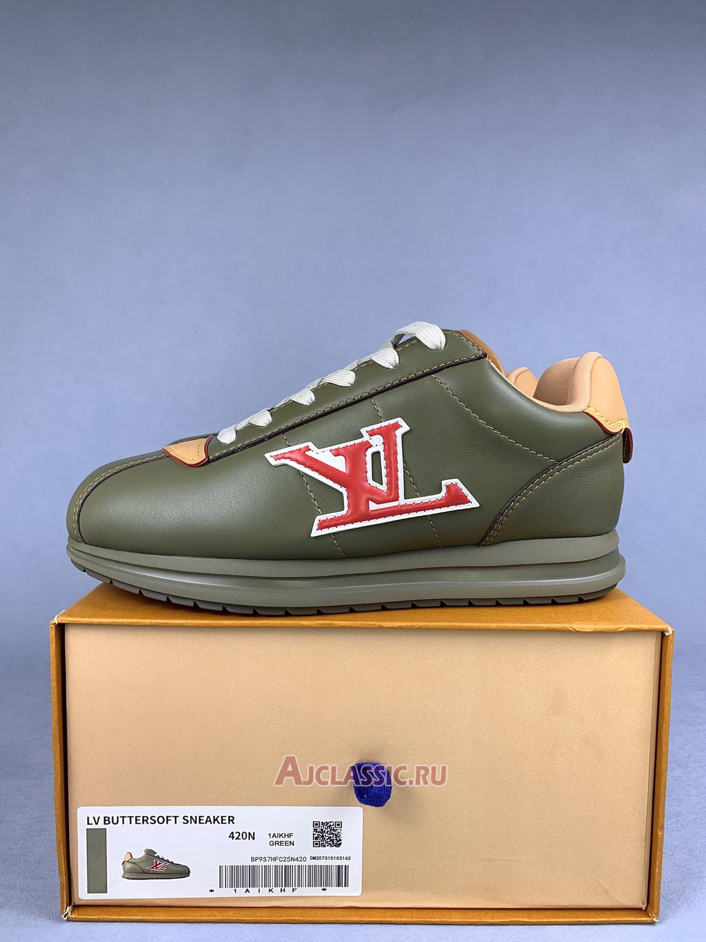 New Louis Vuitton LV BUTTERSOFT Sneaker "Khaki Green" 1AIKHI Shoes