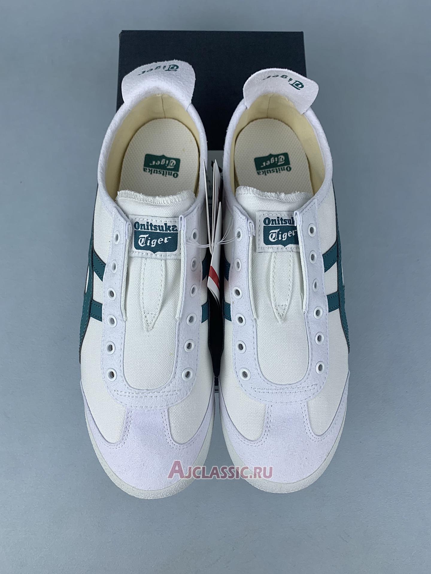 New Onitsuka Tiger Mexico 66 SLIP-ON "White Spruce Green" 1183A360-112 Shoes