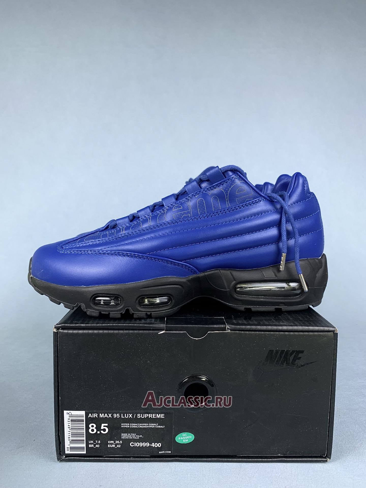 New Supreme x Nike Air Max 95 Lux "Hyper Cobalt" CI0999-400 Shoes