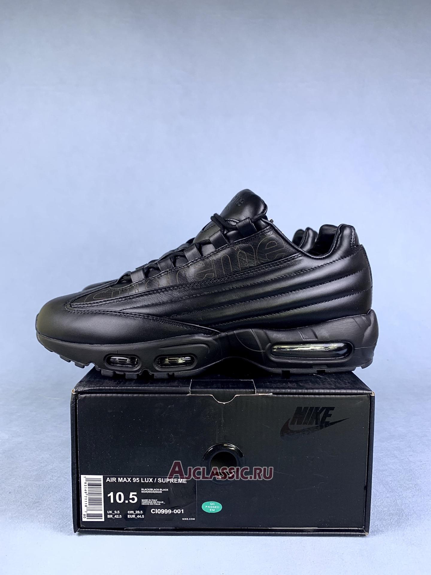 New Supreme x Nike Air Max 95 Lux "Black" CI0999-001 Shoes