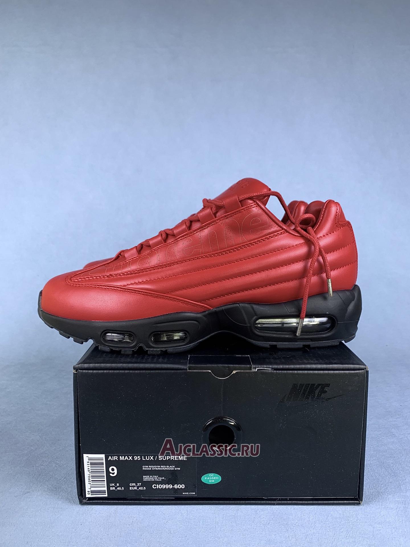 New Supreme x Nike Air Max 95 Lux "Gym Red" CI0999-600 Shoes