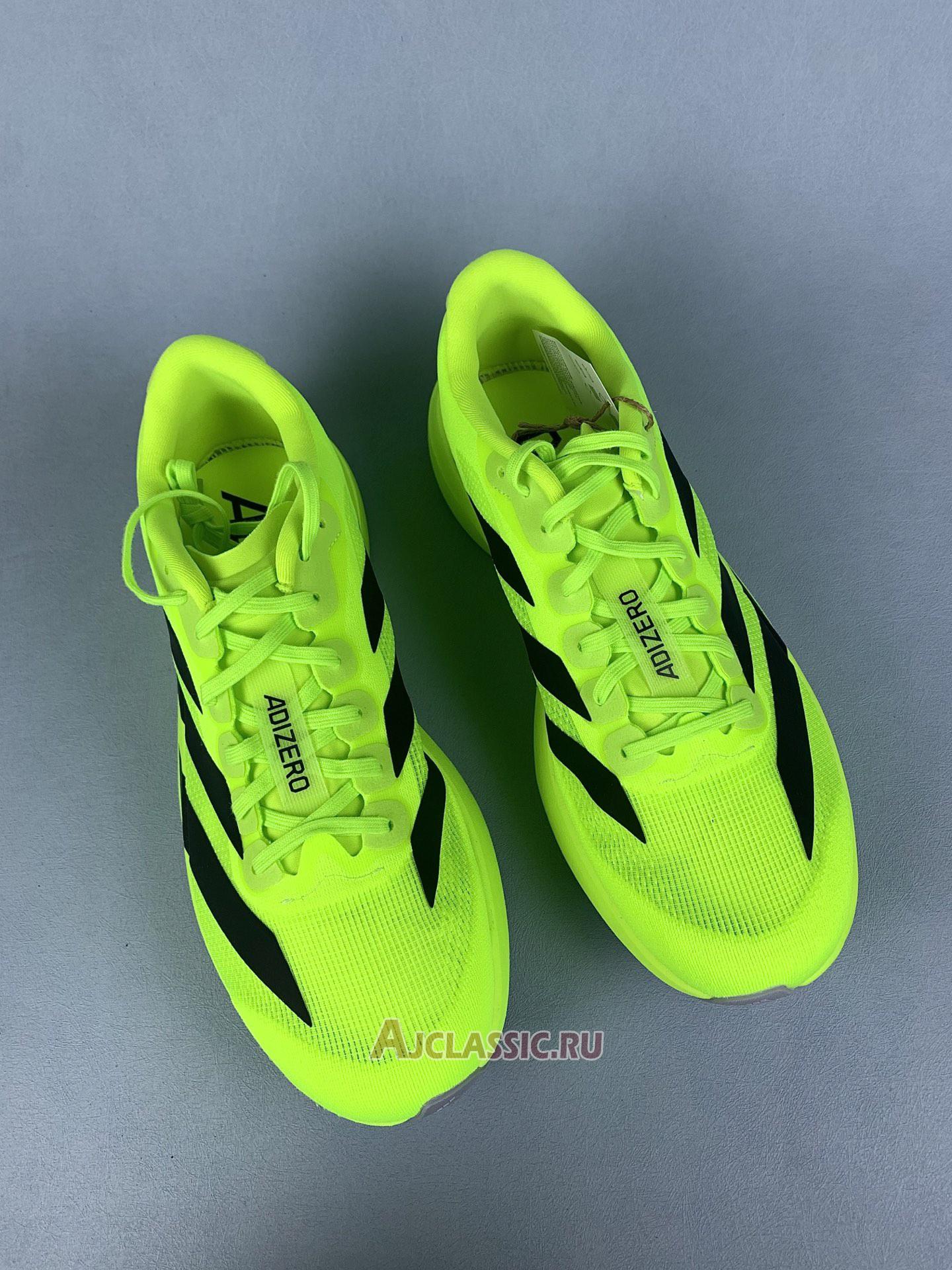 New Adidas Adizero Adios Pro 4 "Lucid Lemon Black" JR6364 Shoes
