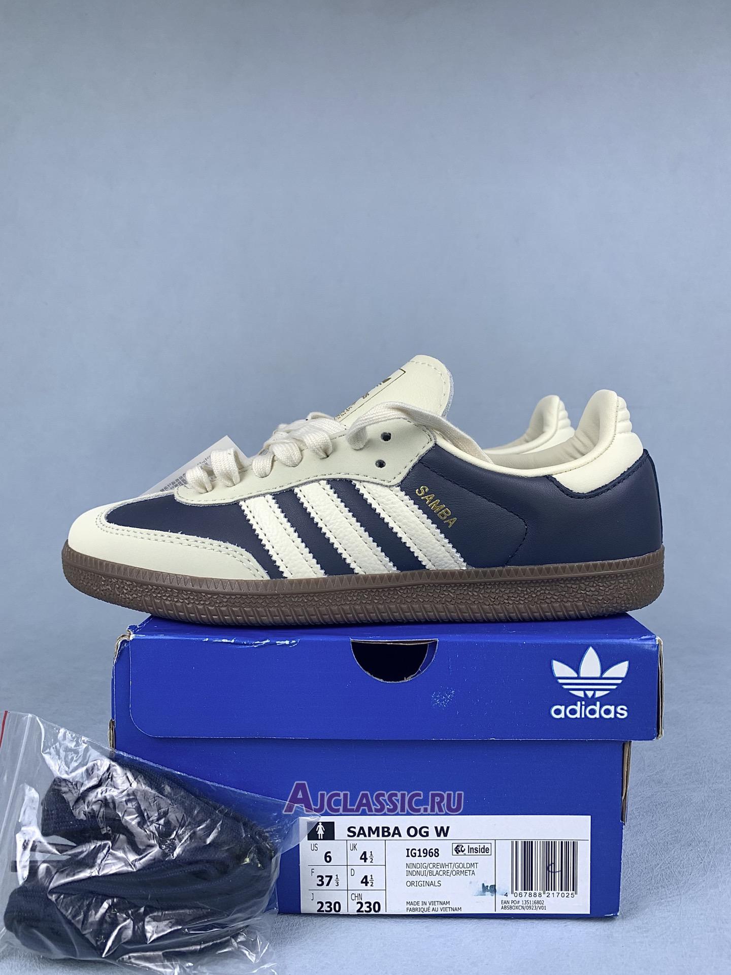 New Adidas Samba OG "Night Indigo Crew White" IG1968 Shoes